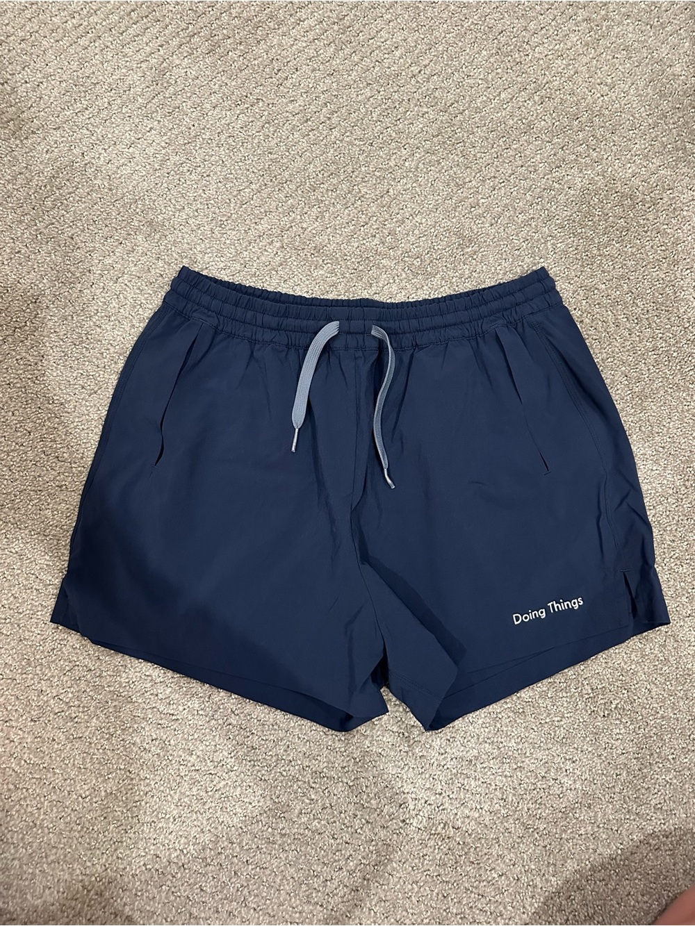 Outdoor voices 'Doing Things' Navy Athletic Shorts